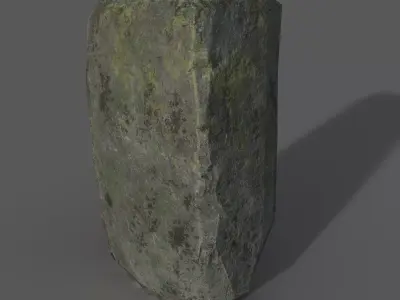 old stone  Low-poly 3D model