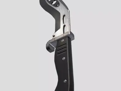 Modern Kukuri Knife FBX - 2048px Low-poly 3D model