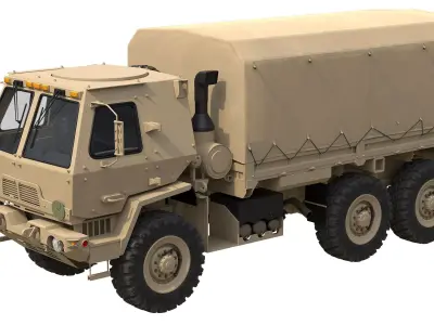 MTV M1083 Oshkosh  Low-poly 3D model
