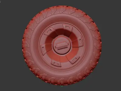 Off road wheel 3D model get