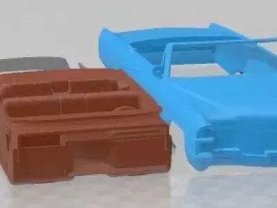 Cadillac DeVille Convertible 1965 Printable Car  3D print model