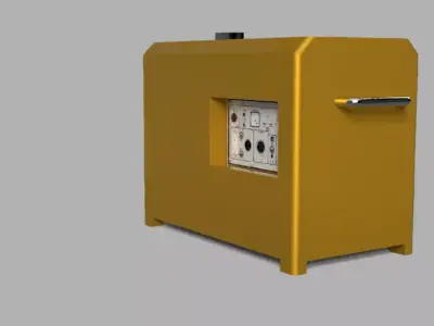 10KVA generator inverter Low-poly 3D model