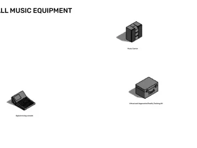 Music Equipment - Revit 3D model