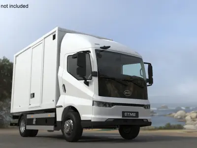 Electric Truck BYD ETM6 White 3D model