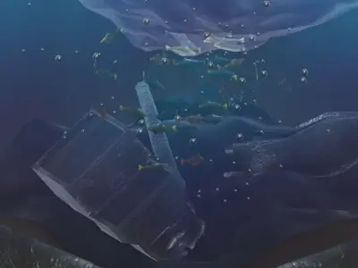 Seabed ring1 Low-poly 3D model
