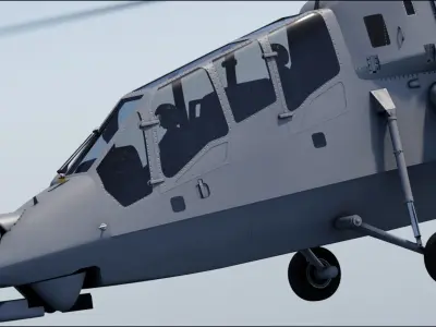 HAL LCH Prachand Millitary Attack Helicopter 3D model