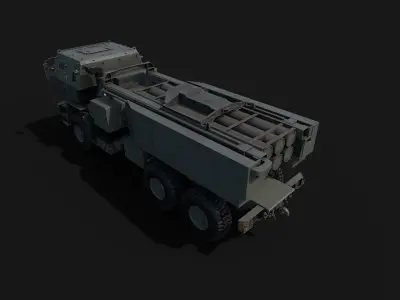 M142 HIMARS - High Mobility Artillery Rocket System Low-poly 3D model