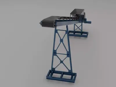 CONVEYOR BELT 3D model 7