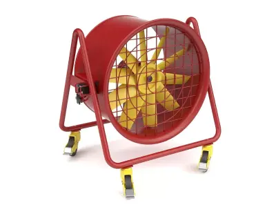 Industrial blower 3D model