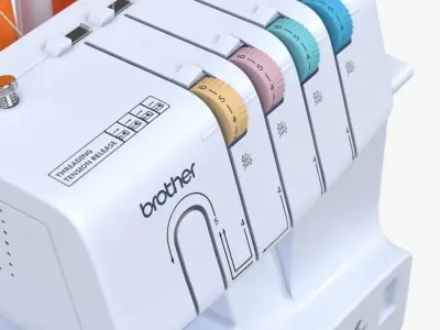 Brother Serger 1034D Heavy-Duty Metal Frame Overlock Machine 3D model