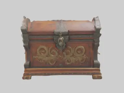 Decorative Chest Model Low-poly 3D model