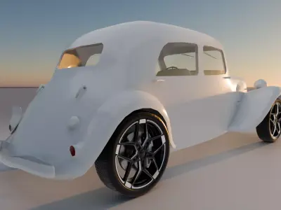 Vintage Classic Car 3D Model High Detail Vehicle 3D model