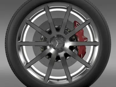AMG Mercedes Benz S 63 wheel 3D model