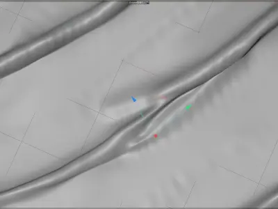 Paste material 3D model