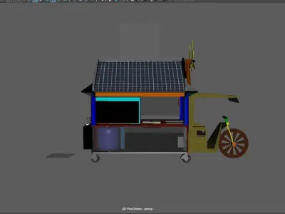 Food Cart 3D model buy
