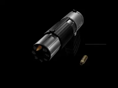 Revolving Gatling Pistol 3D model