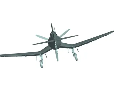 Vought F4U Corsair 3D model