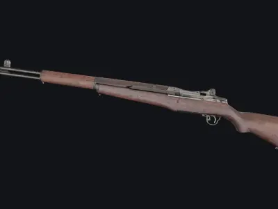 M1 Garand - World War 2 Gun Low-poly 3D model