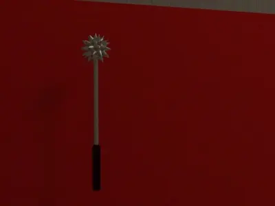 antique weapons axes chainStars Flail morningstar  3D model