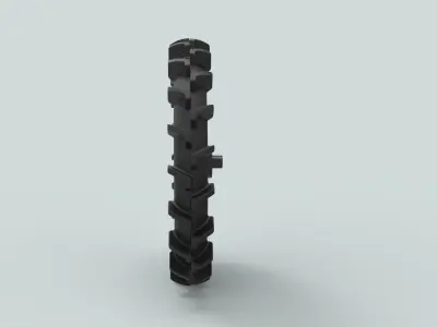 Wheel from swamp buggy 3D model