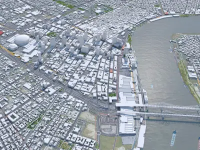 New Orleans Kenner Metairie in Louisiana USA 3D model
