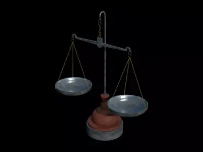Balance scale 3D model