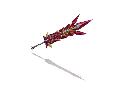 Dark Omen Greatsword Low-poly 3D model