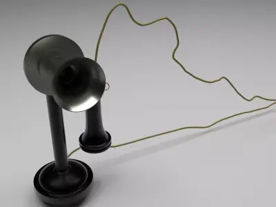 Alexander Graham Bell First Phone 3D model