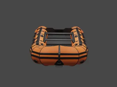 Inflatable Boat - Lifeboat 3D model