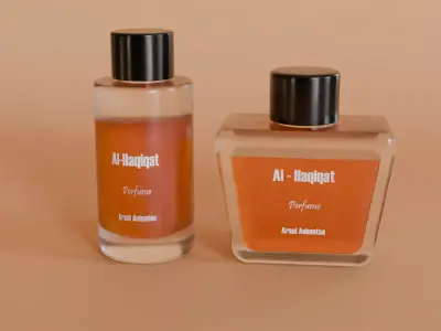 Realistic Perfume Bottle 3D Model  3D model