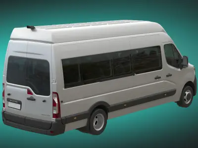 Renault Master 2020 Passenger Minibus MAXI 3D model