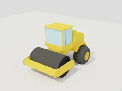 POLYGRUNT - Construction Vehicles Free low-poly 3D model