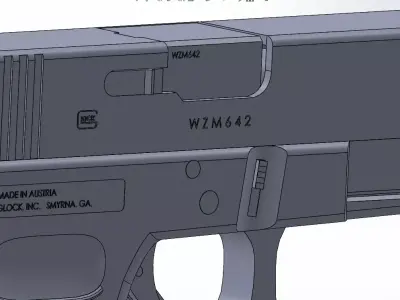 Glock 19 Gen 4 Free 3D model