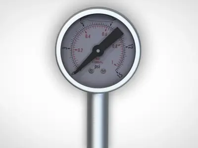 Water Pressure Gauge 3D model