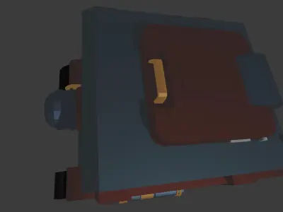 war tank cartoon Free 3D model
