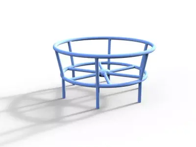 Rope basket 3D print model