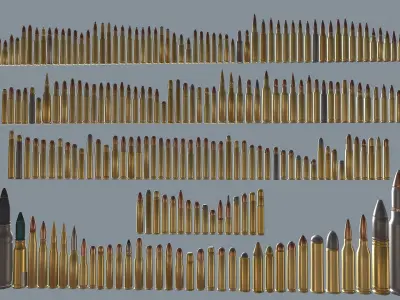 Ammo Pack Low-poly 3D model purchase