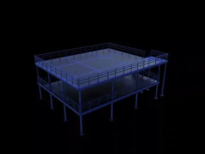 Mezzanine Flooring 03 3D model