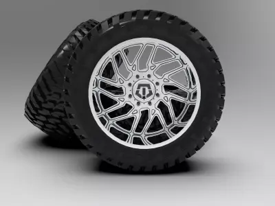 TIS 544C Chrome Wheel 3D model