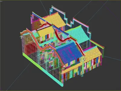 Ancient architecture 3D model buy