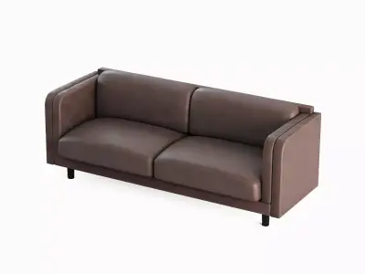 Leather Sofa 01 Low-poly 3D model