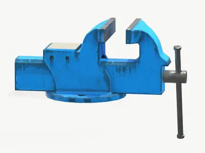 Vice Holder PBR RIG animated Low-poly 3D model