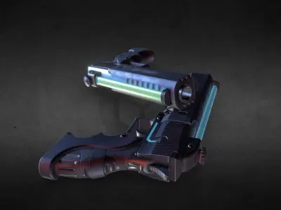Magnum Laser Low-poly 3D model