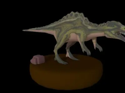 Dinosaur Low-poly 3D model get