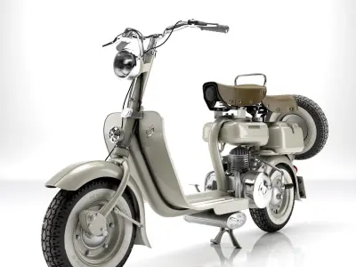 Lambretta Innocenti 125 1952  3D model
