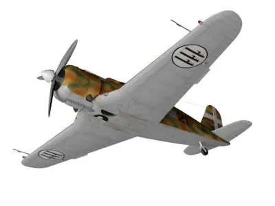 Fiat G50 Freccia 3D model