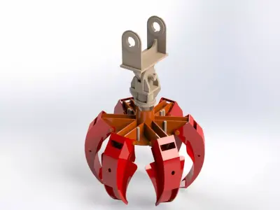 industrial Model Low-poly 3D model