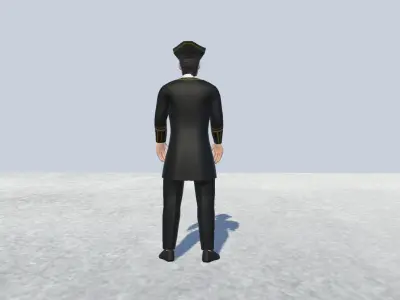 Pirate 3 Avatar Rigged  Low-poly 3D model