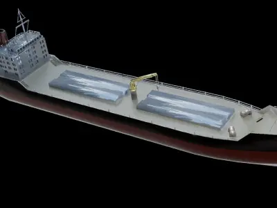 Cargo Ship Low-poly 3D model by 3dlowpoly