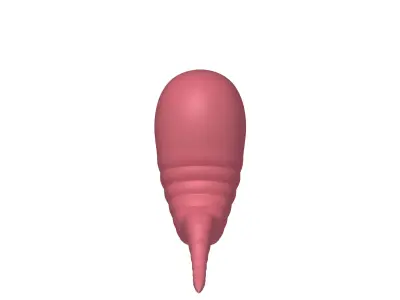 Worm Cartoon 3D model
